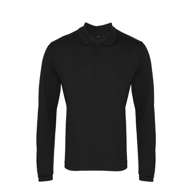 Long sleeve Coolchecker pique polo