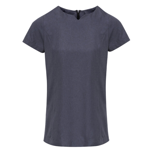 Viola ‘linen look’ cut neck beauty tunic