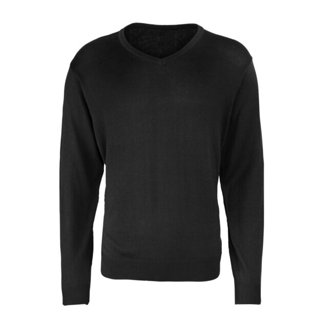 V-neck knitted sweater