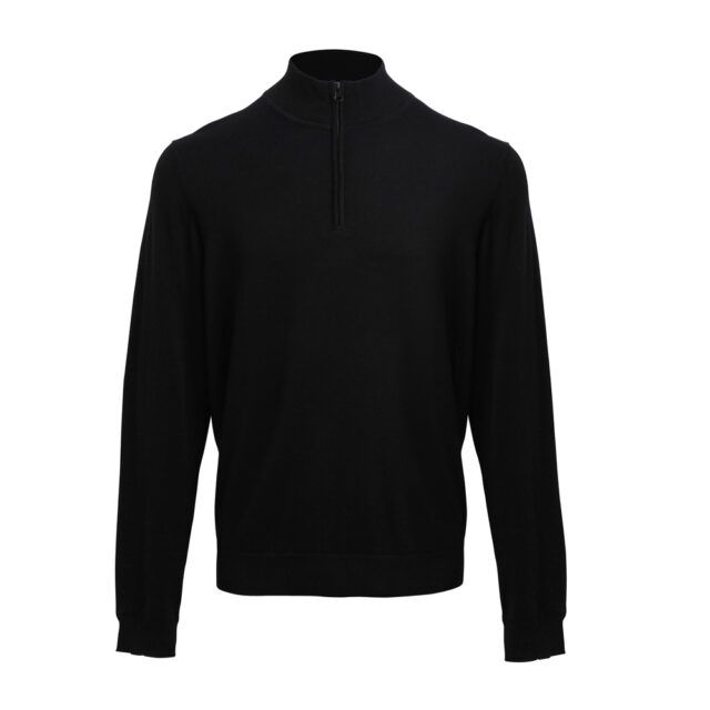 1/4 zip knitted sweater