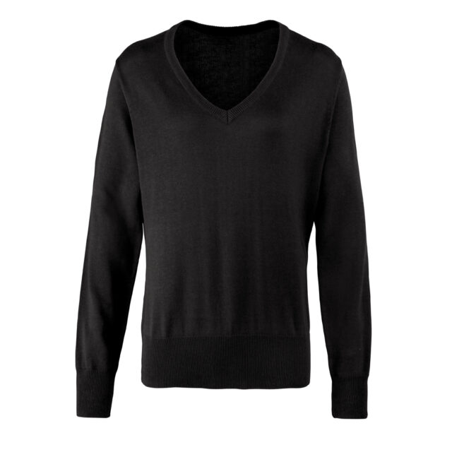 Women’s v-neck knitted sweater