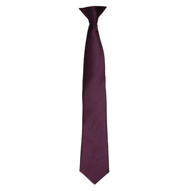 ‘Colours’ satin clip tie