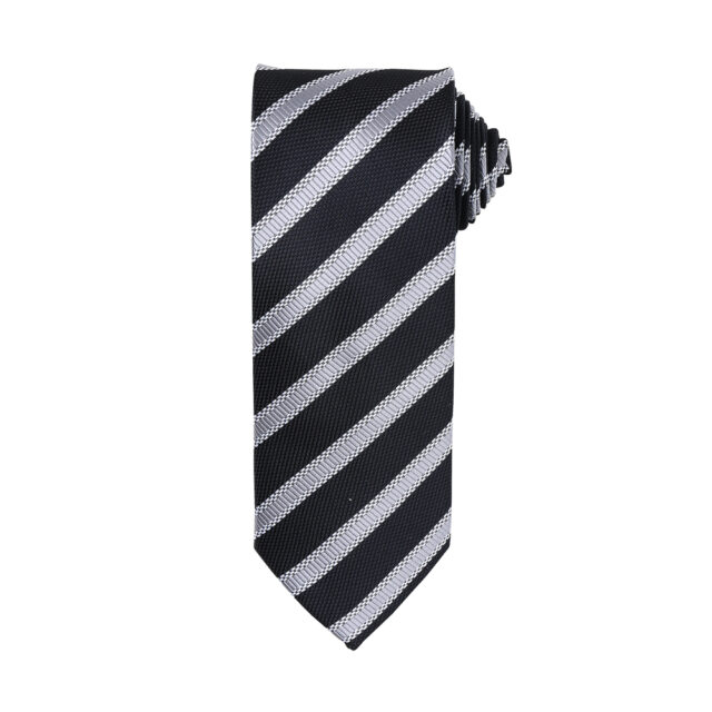 Waffle stripe tie