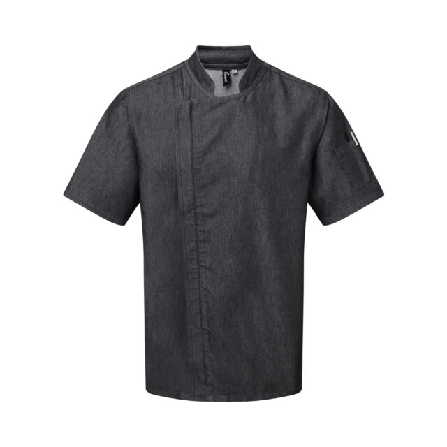 Chef’s zip-close short sleeve jacket