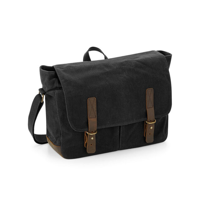 Heritage waxed canvas messenger