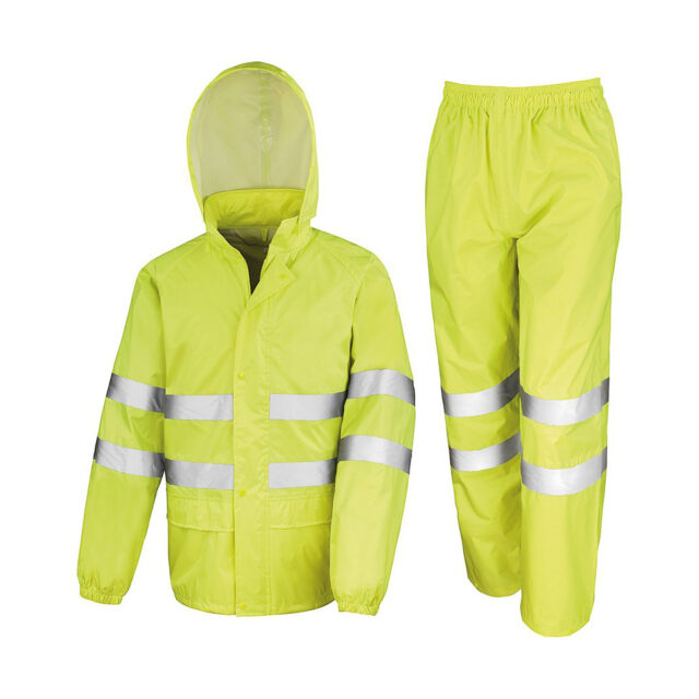 High-viz waterproof suit