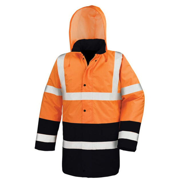 Motorway two-tone safety coat