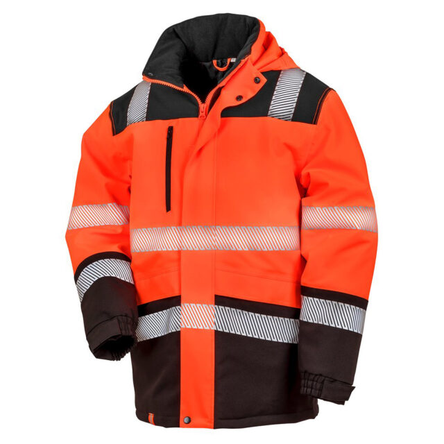 Printable softshell safety coat