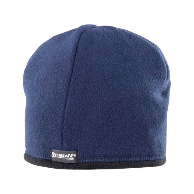 Reversible microfleece bob hat