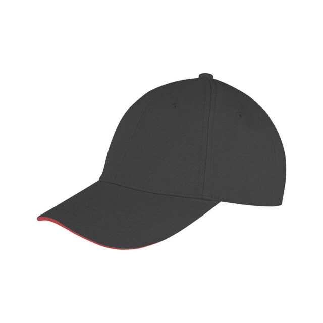Memphis brushed cotton low-profile sandwich peak cap