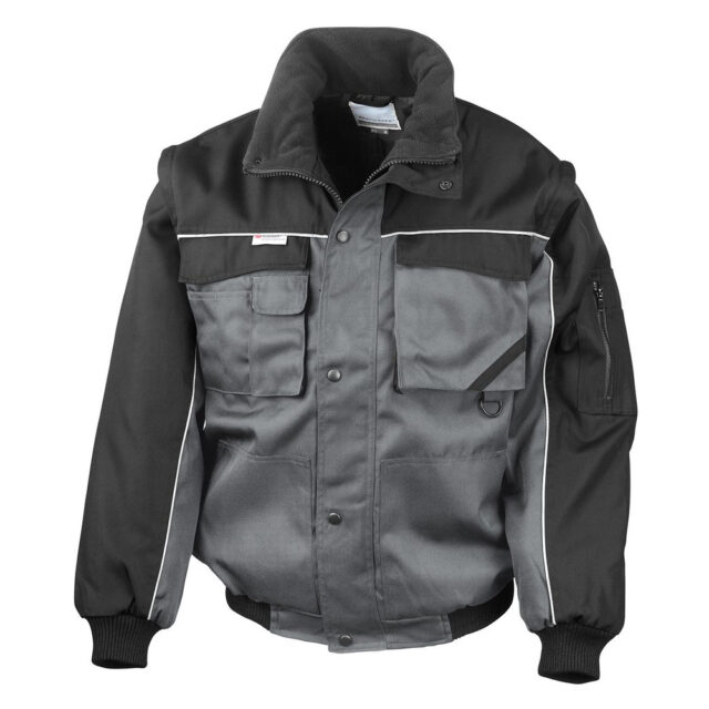 Work-Guard zip sleeve heavy-duty pilot jacket