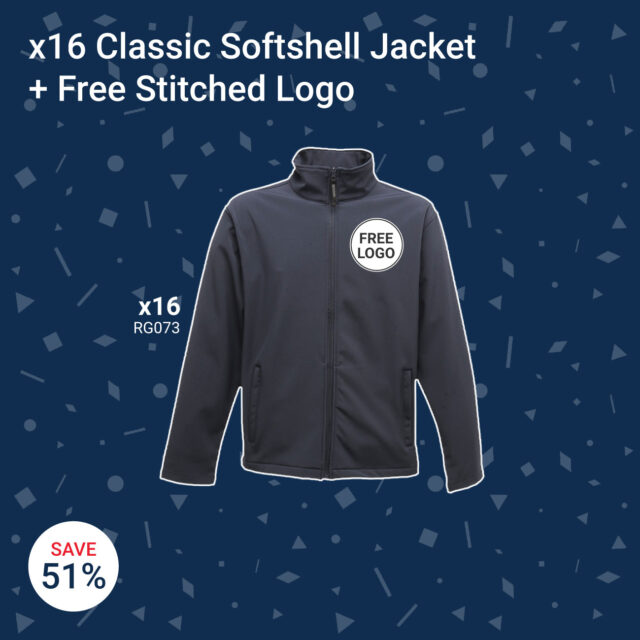 x16 Classic Softshell Jacket + Free Stitched Logo