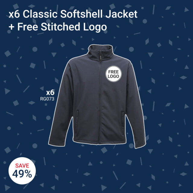 x6 Classic Softshell Jacket + Free Stitched Logo