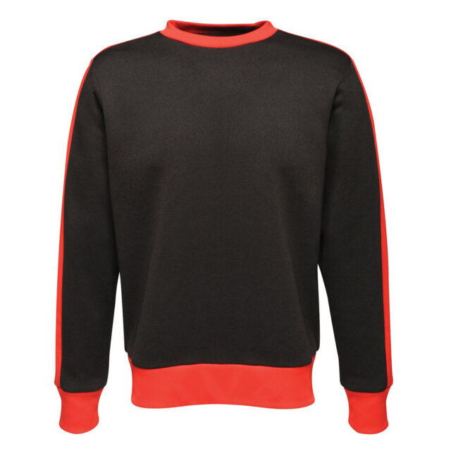 Contrast crew sweat