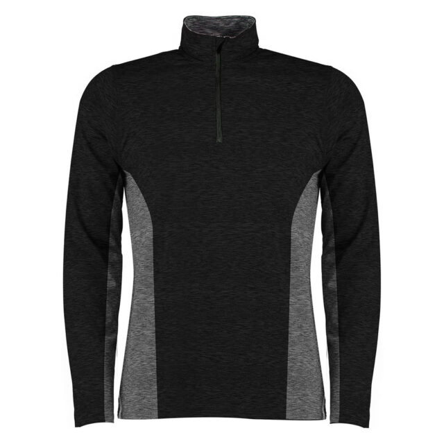 Jupiter mid-layer 1/4 zip contrast performance top