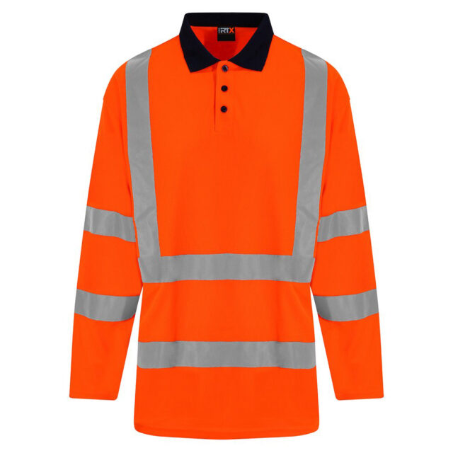 High visibility long sleeve polo
