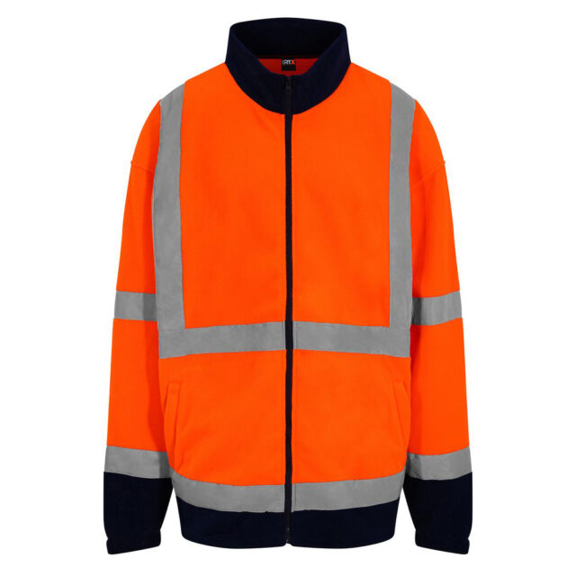 High visibility full-zip fleece