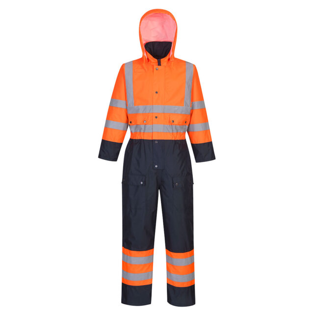 Hi-Vis Contrast Coverall – Lined