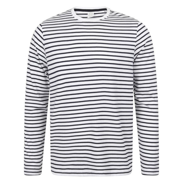 Unisex long-sleeved striped T