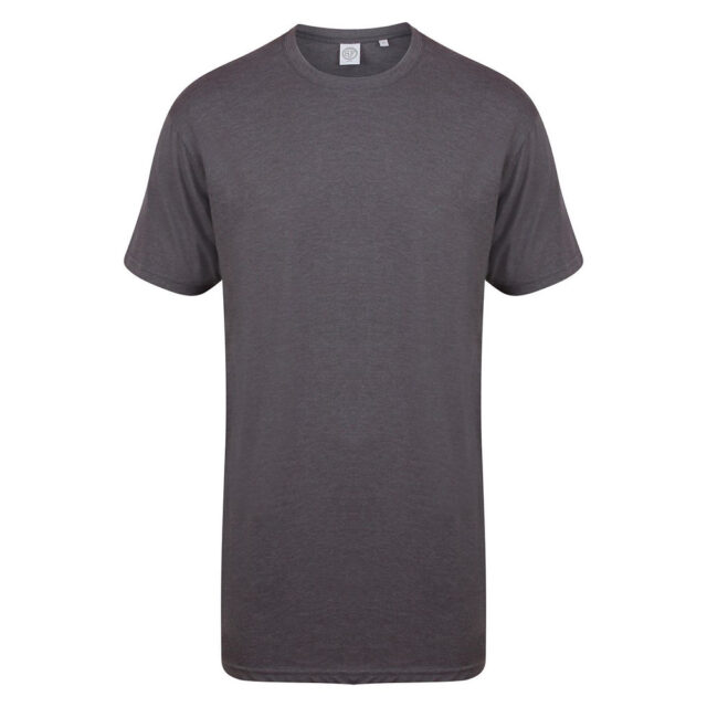 Longline t-shirt with dipped hem