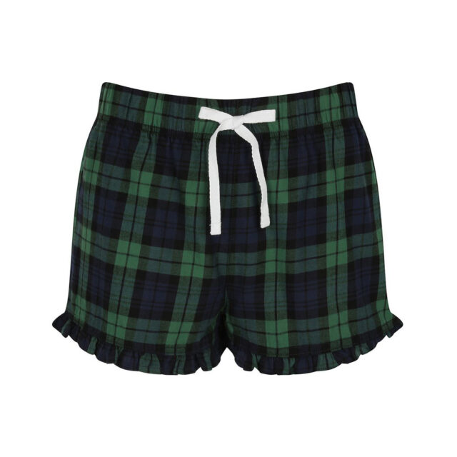 Women’s tartan frill shorts