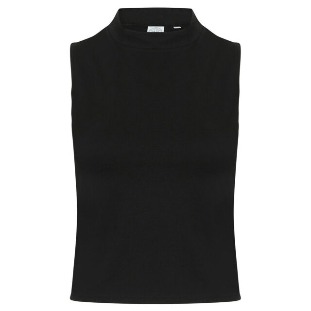 Women’s high neck crop vest