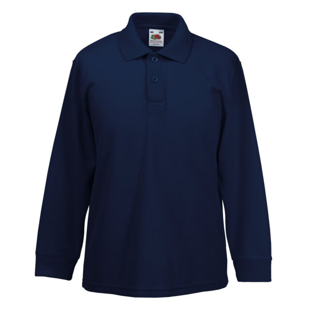 Kids long sleeve 65/35 polo