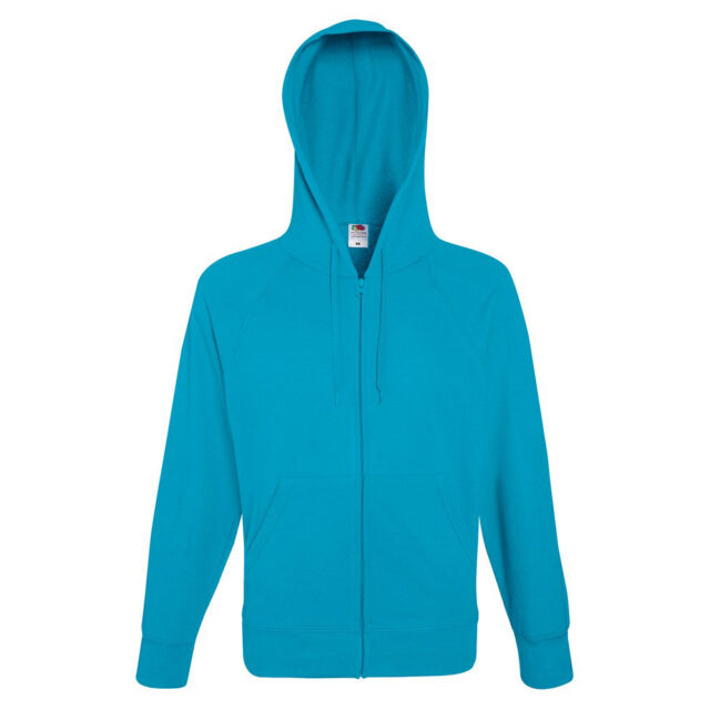 Lightweight hooded sweatshirt jacket