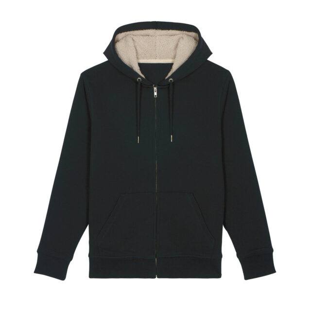 Warmer unisex Sherpa lined zip-thru hoodie  (STSU715)