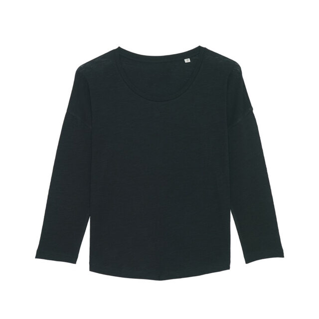 Women’s Stella Waver slub women’s 3/4 sleeve dropped shoulder t-shirt (STTW114)