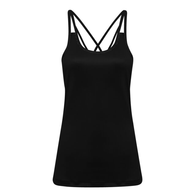 Women’s TriDri ‘laser cut’ spaghetti strap vest