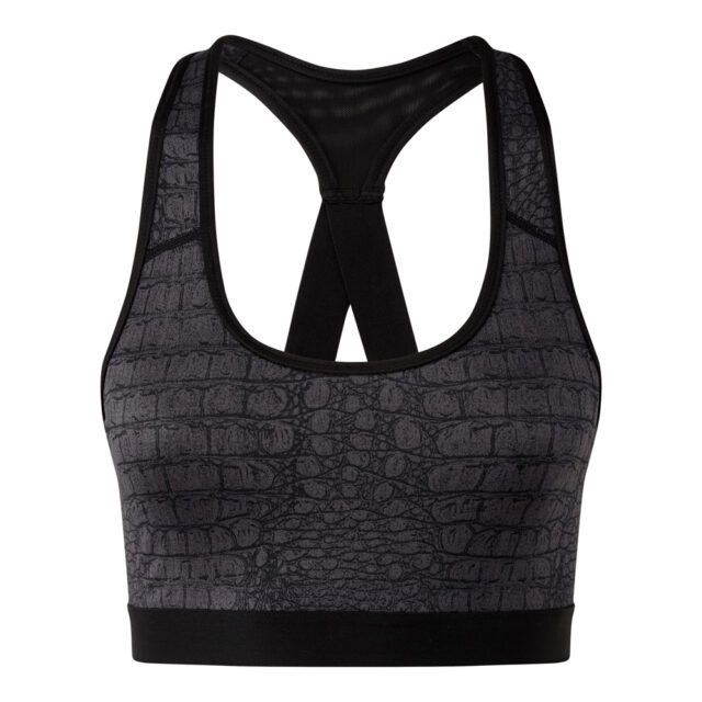 Women’s TriDri performance animal printed bra (medium impact)
