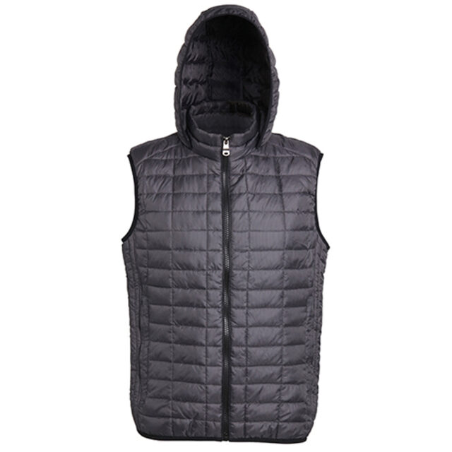 Honeycomb hooded gilet
