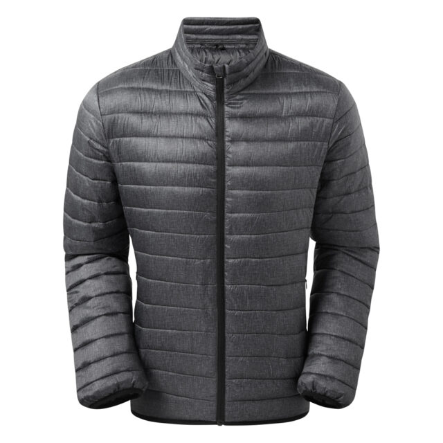 Melange padded jacket
