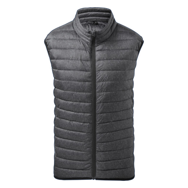 Melange padded gilet