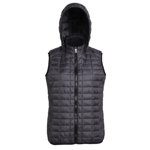 Women’s honeycomb hooded gilet