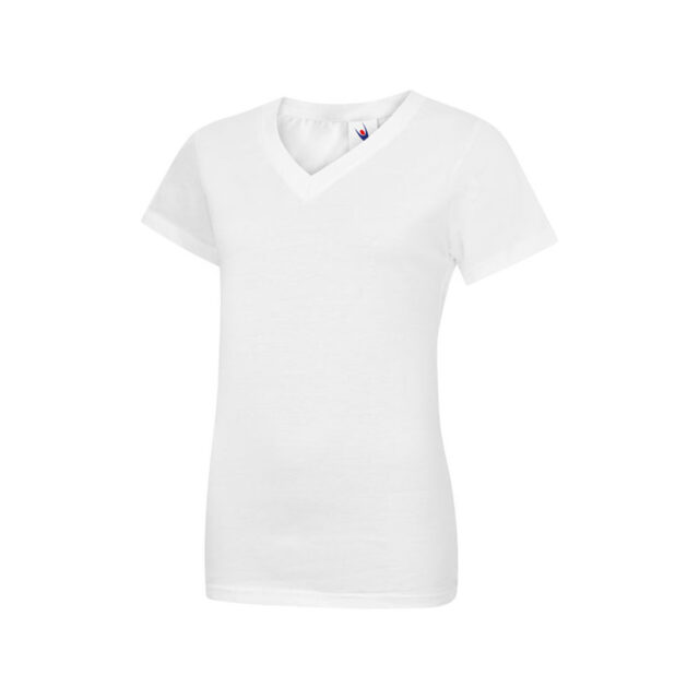 Ladies Classic V Neck T Shirt