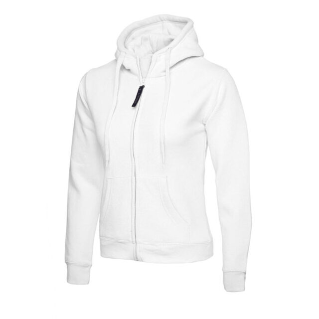 Ladies Classic Full Zip Hooded Sweatshirt