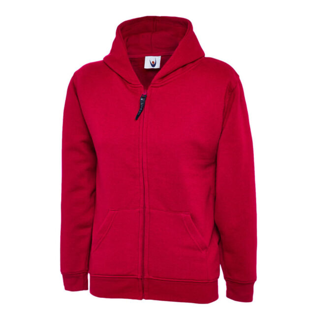 Childrens Classic Full Zip Hooded Sweatshirt