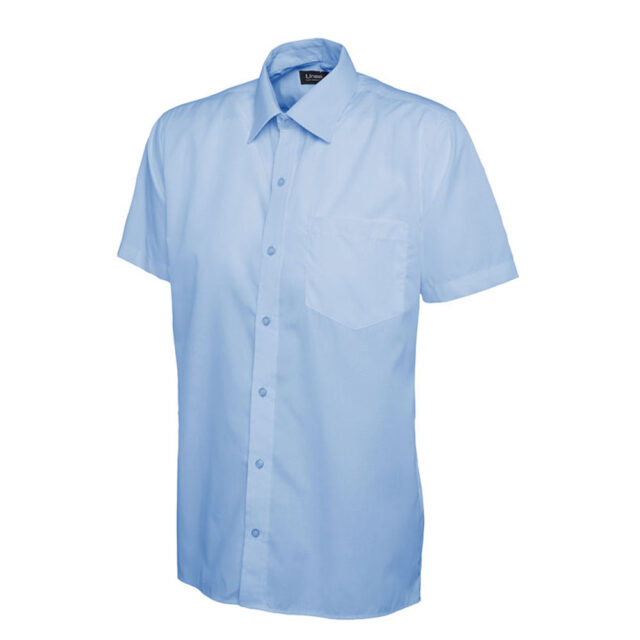 Mens Poplin Half Sleeve Shirt