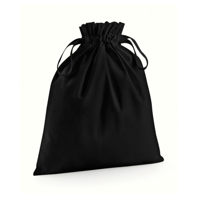 Organic cotton drawcord bag