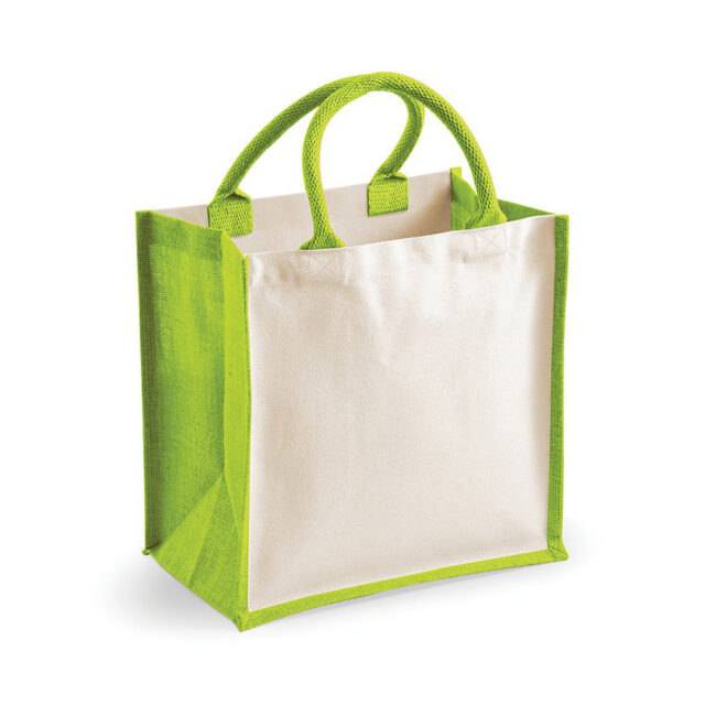 Printers midi jute tote