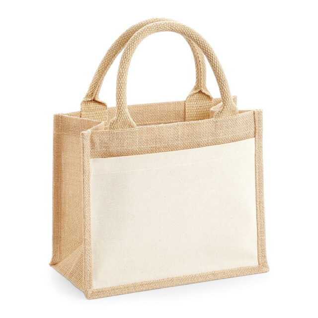 Cotton pocket jute gift bag