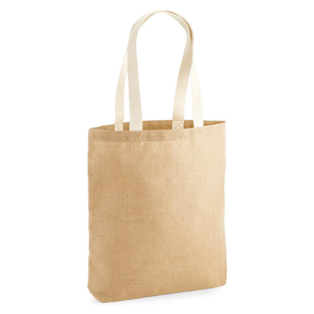 Unlaminated jute tote