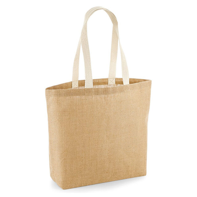 Unlaminated jute shopper
