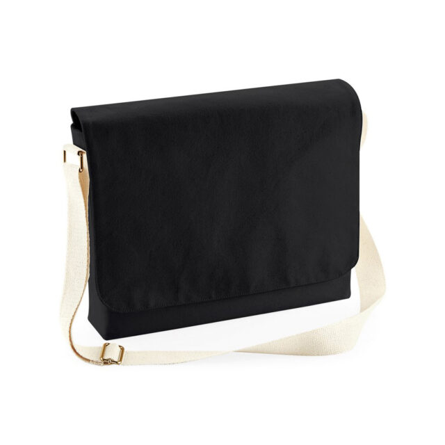 Fairtrade cotton canvas messenger