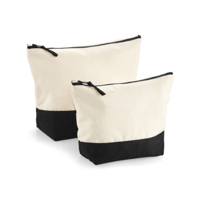 Dipped base canvas accessory bag