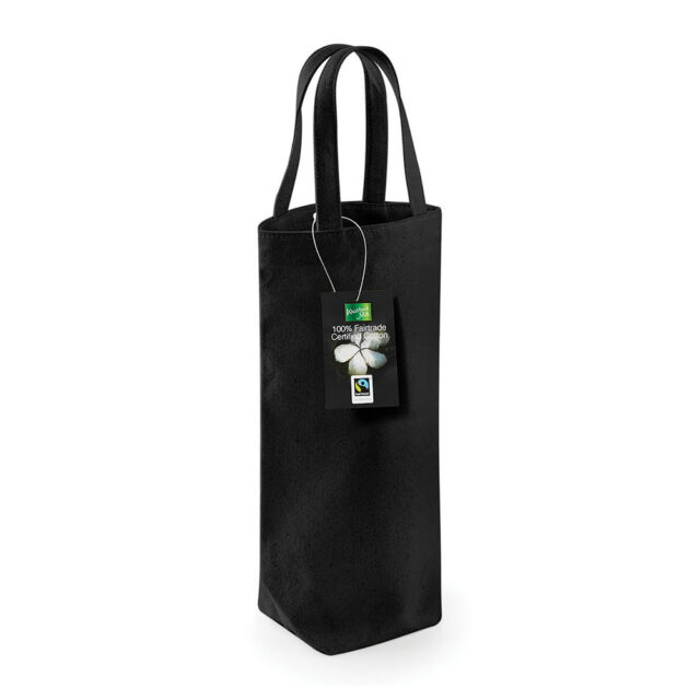 Fairtrade cotton bottle bag