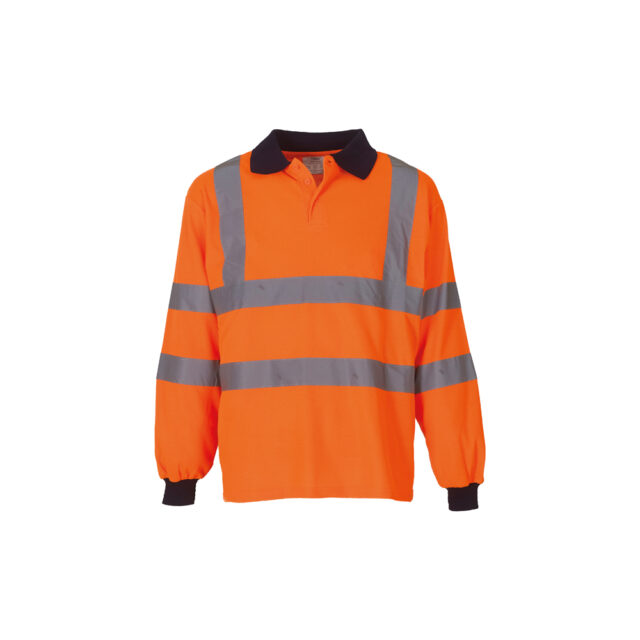 Hi-vis long sleeve polo (HVJ310)
