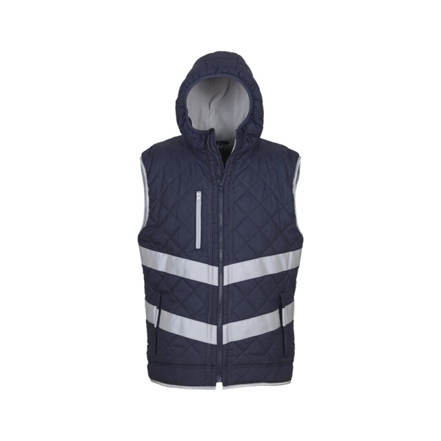 Hi-vis Kensington hooded gilet (HV007)